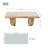 Rustic Wood-Look Outdoor Coffee Table With Iron Frame And Terrafab Top