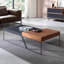 Table basse simple en bois massif créatif-106443505