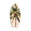 Gold Palm Decorative Acrylic Skimboard by Oliver Gal