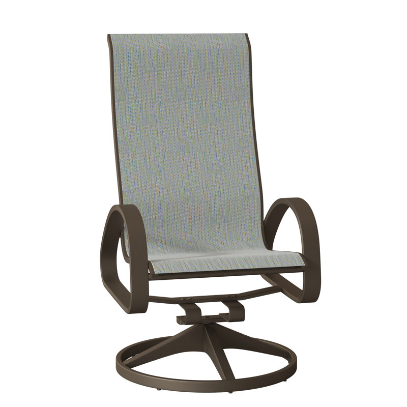 Fauteuil de patio pivotant Hiraku, Bois de plage texturé, Baja