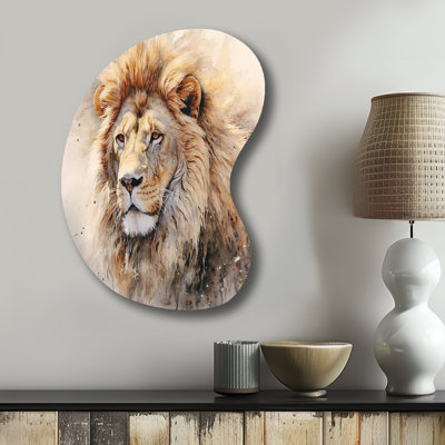 Tayvonne - Lion Boom Shape Metal Wall Sculpture