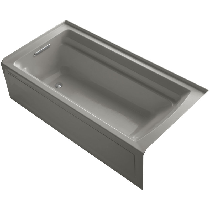 Archer 72" x 36" Soaking Bathtub, Cashmere, Left