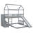 Over  Bunk Bed With Slide-1984118021