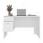 Bureau, 2 tiroirs, blanc
