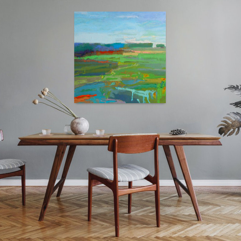 Vinalhaven 5, paysage abstrait contemporain, art naturel, H 32 po x l 32 po
