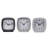 Analogue Quartz Movement / Crystal Alarm Tabletop Clock in White