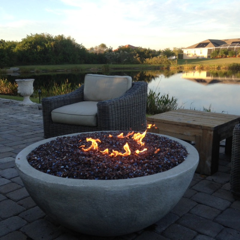 Ensemble de raccordement pour foyer au propane EasyFirePits Deluxe et brûleur à gaz à double anneau en acier inoxydable 316