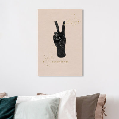 «Out of Office» par Oliver Gal, reproduction d'art graphique sur toile