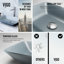 Lavabo de salle de bain rectangulaire Sottile-100784925