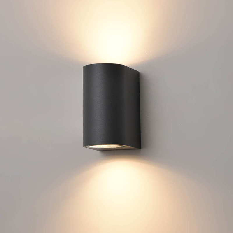 Theodosius Grey 2 - Bulb 15cm H Outdoor Flush Mount