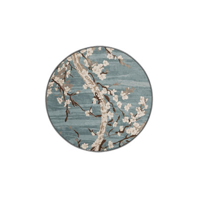 Machine Washable Gray Area Rug