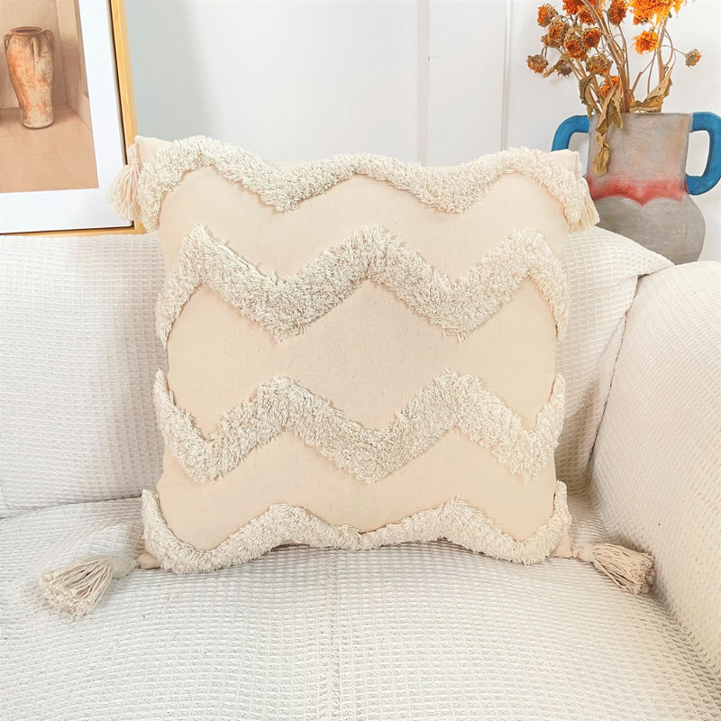 Mandaree Beige Square Cushion Cover