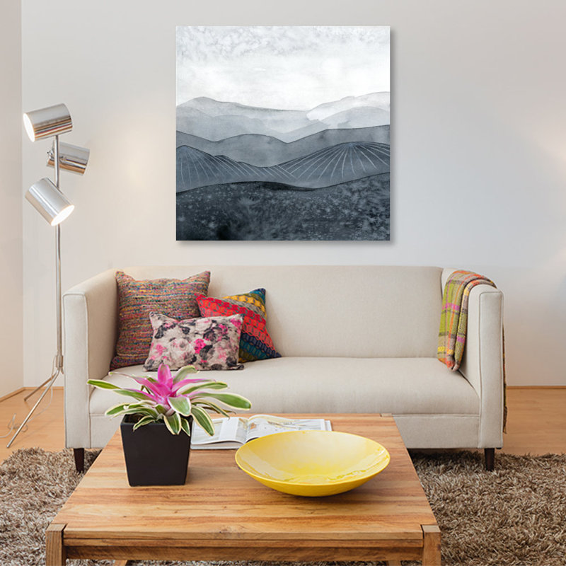 «Blustering Valley I», impression sur toile, H 37 po x l 37 po x P 1,5 po, Toile tendue, Pas de tapis