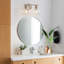 Luminaire de meuble-lavabo moderne avec abat-jour en verre, applique murale 2 lumières pour miroir, douille E26, installation facile-656129188-656129190