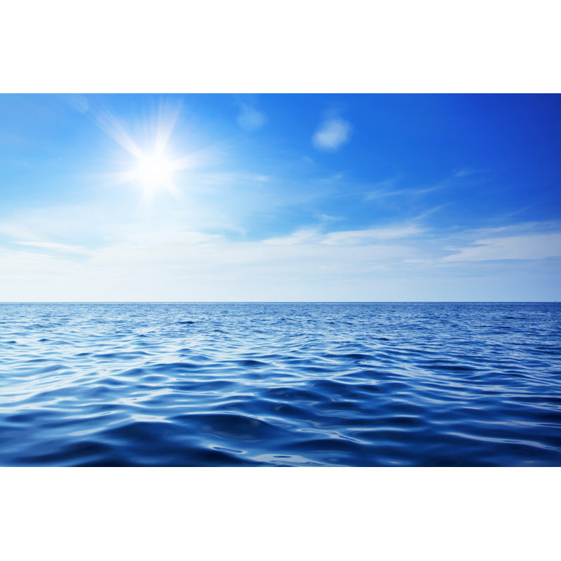 Sky And Blue Ocean by Swongpiriyaporn - Wrapped Canvas Print, 61cm H x 91cm W x 3.8cm D