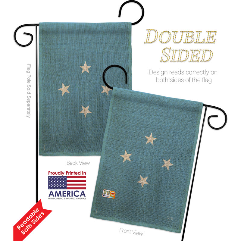 Double Sided 18.5'' H x 13'' W Polyester Garden Flag