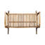 Siège berçant de véranda en bois teinté naturel-46366329