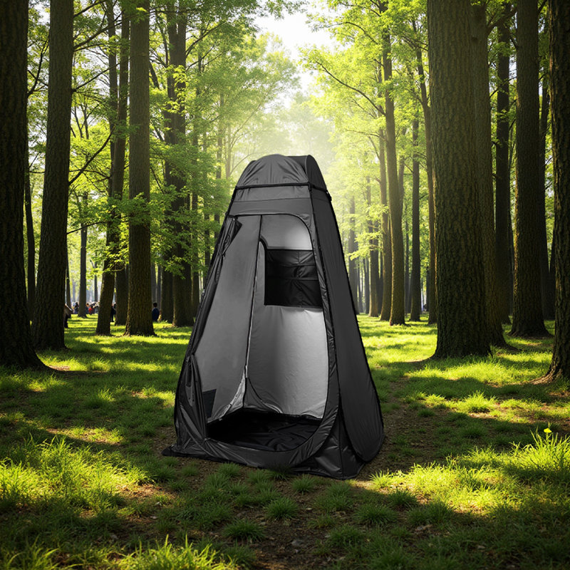 Fully automatic tent with canopy mesh, Black
