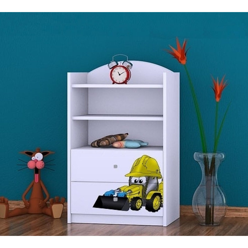 Jocelyn 96cm H Kids Cube, White, 92cm H x 60cm W x 34cm D