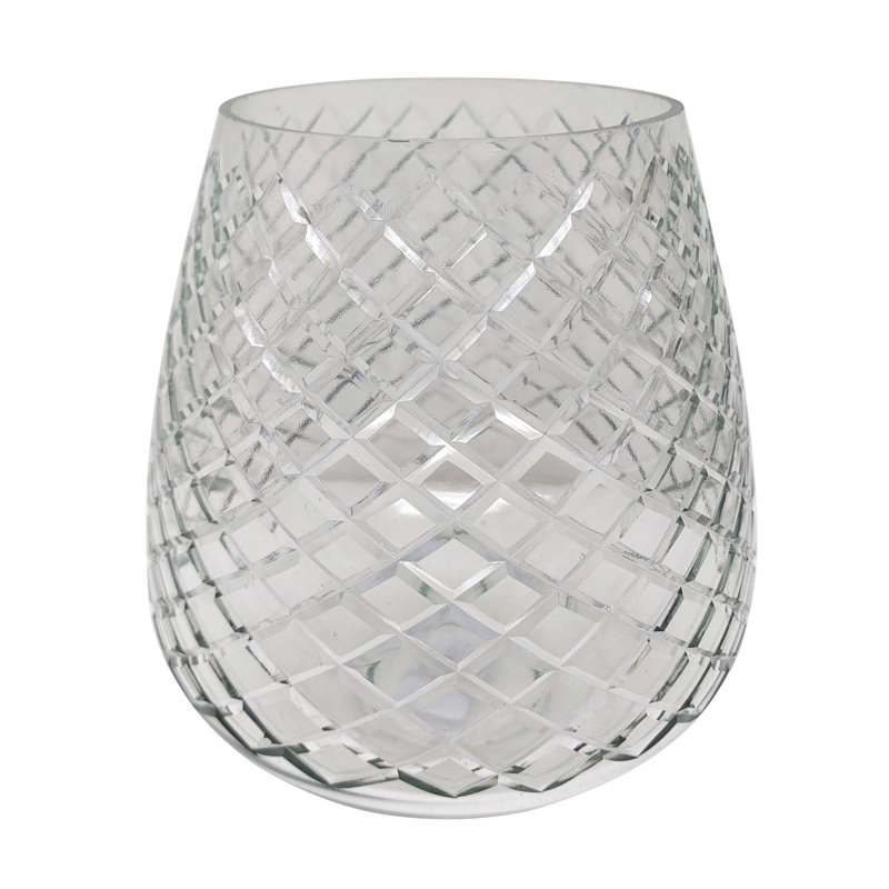 Bougeoir en verre D7x7, Clair