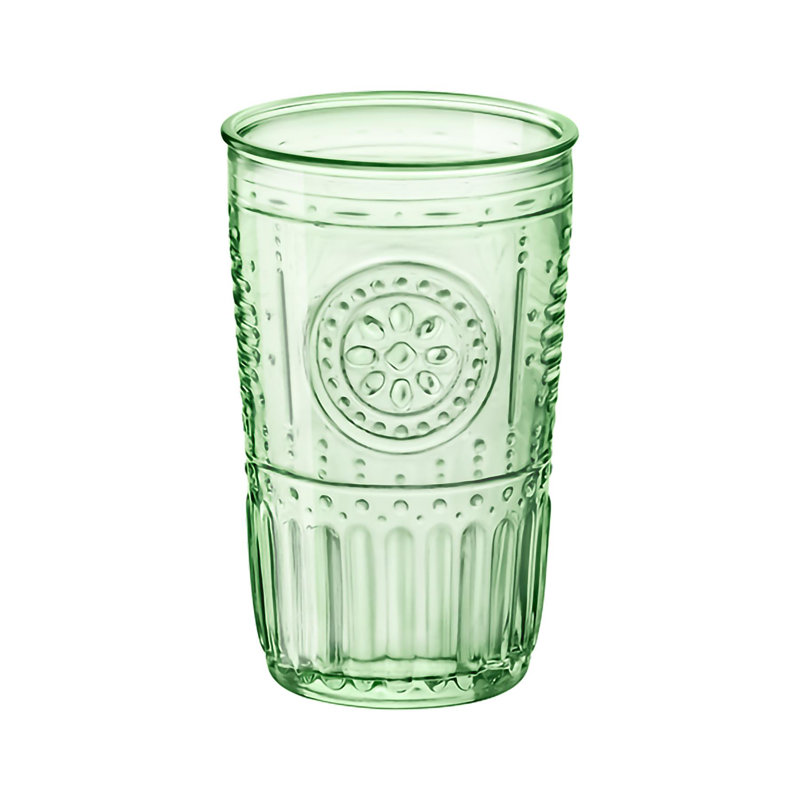 Romantic Highball Glasses - 475ml, 475ml, 12, Green