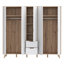 Teliyah 5 Door Manufactured Wood Wardrobe
