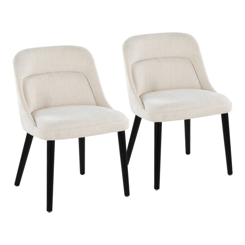 Rina Chair - Set of 2, Cream, Black