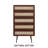NTC Lulu Dresser Storage Cabinet with Natural Rattan, Modern Vertical Chest of Drawers, Stylish Bedroom, Mid-Century Style Organizer for Clothes and Accessories, Easy Assembly-1207731028-1190178945