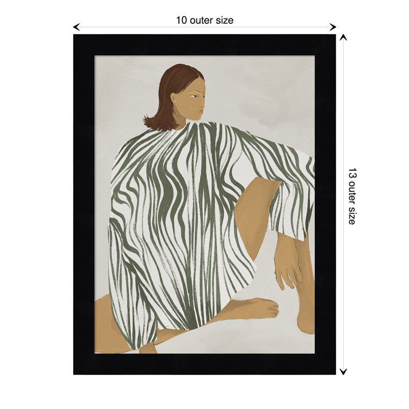 Delilah Daring by Urban Road, 10" W x 13" H, Black