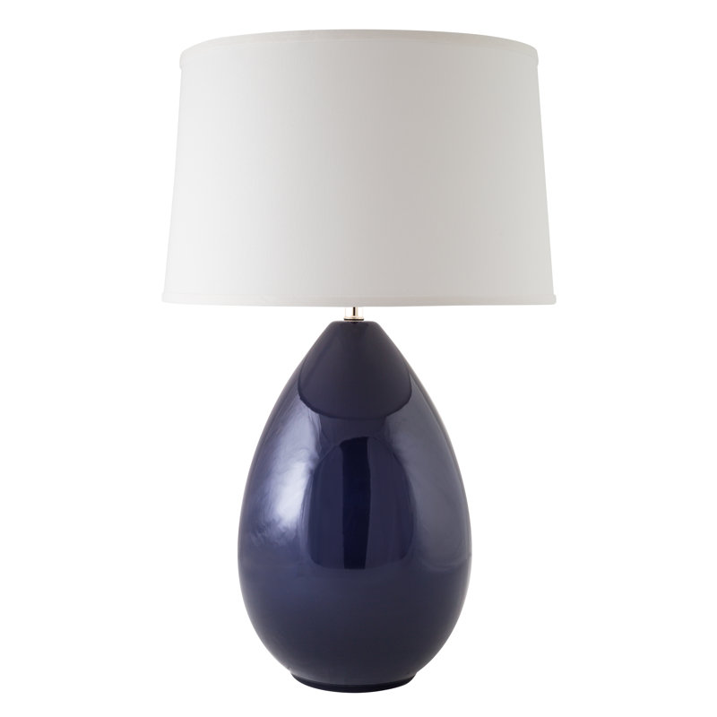 Lampe de table 29 po Ercole, Bleu marine brillant