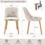Velvet Dining Chairs With Wooden Legs Set Of 4-228910211-206183660