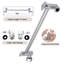 Pomme de douche à haute pression avec bras réglable de 11 pouces - Conception à débit vertical pour une baignoire de style spa-113695280