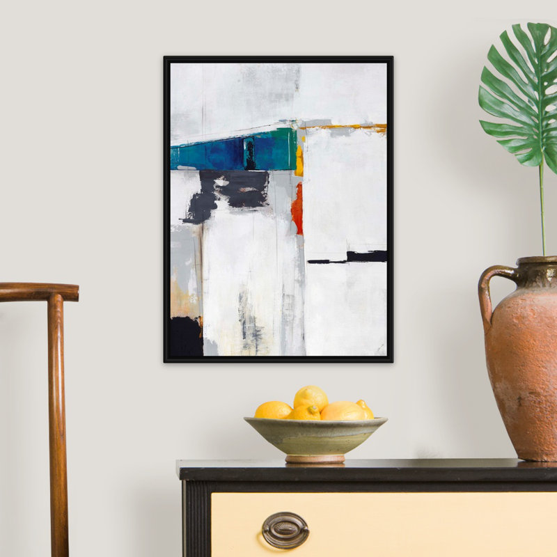 Reproduction d'art sur toile, Cadre flottant noir, H 26 po x l 20 po x P 1,75 po