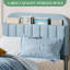 Twin Velvet Upholstered Kids Bed with Drawer, Low Profile, Wood Slats, Blue-548360645-548360648