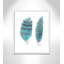 «Feathers in Turquoise II», art encadré-47533818-47566110