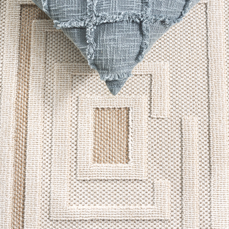 Roslyn Clemons Performance Geometric Indoor/Outdoor Area Rug, Rectangle 5'3" x 7'6"