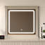 Commode 6 tiroirs avec miroir lumineux-1115395365