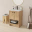 Meuble-lavabo autoportant avec lavabo en céramique-2096364066