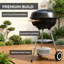 Portable Round Kettle Charcoal Grill BBQ Smoker with Lid Outdoor Heat Control Party Patio Barbecue Garden