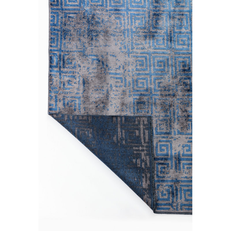 Tapis bleu / gris Rapture, Rectangle 7 pi 10 po x 11 pi 2 po