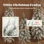 Artificial Christmas Tree, Set of 3 Pencil Flocked Christmas Tree, 3ft 4ft 5ft