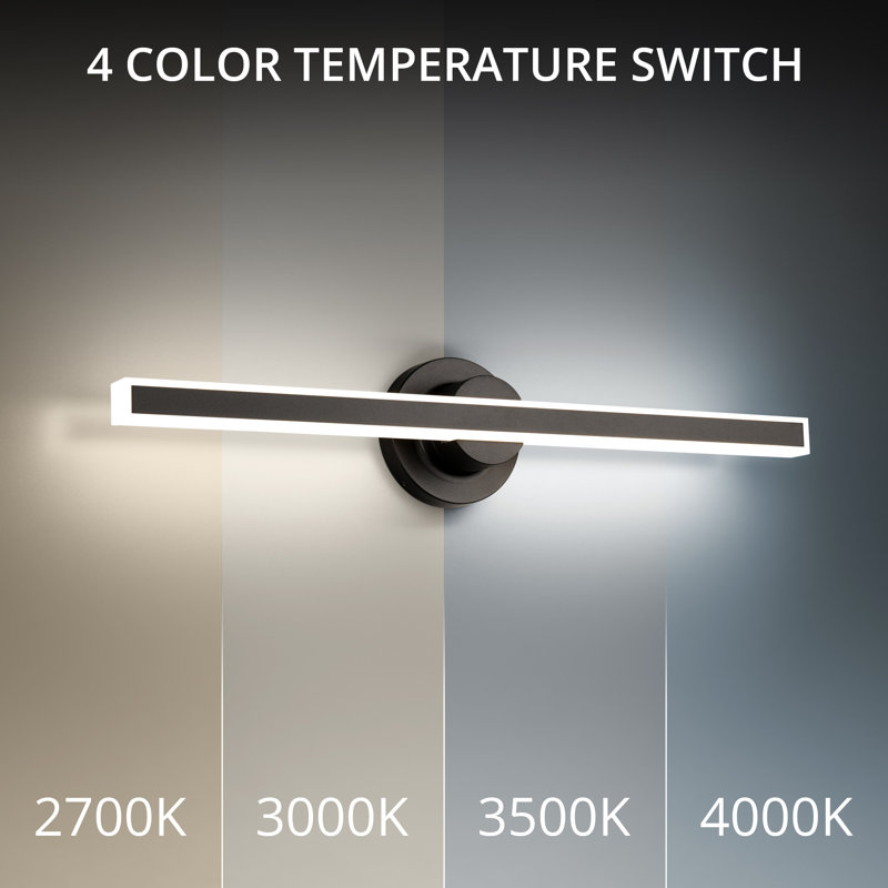 Bastone 1 - Light LED Bath Bar, 3000K, Brushed Nickel, 26'' W