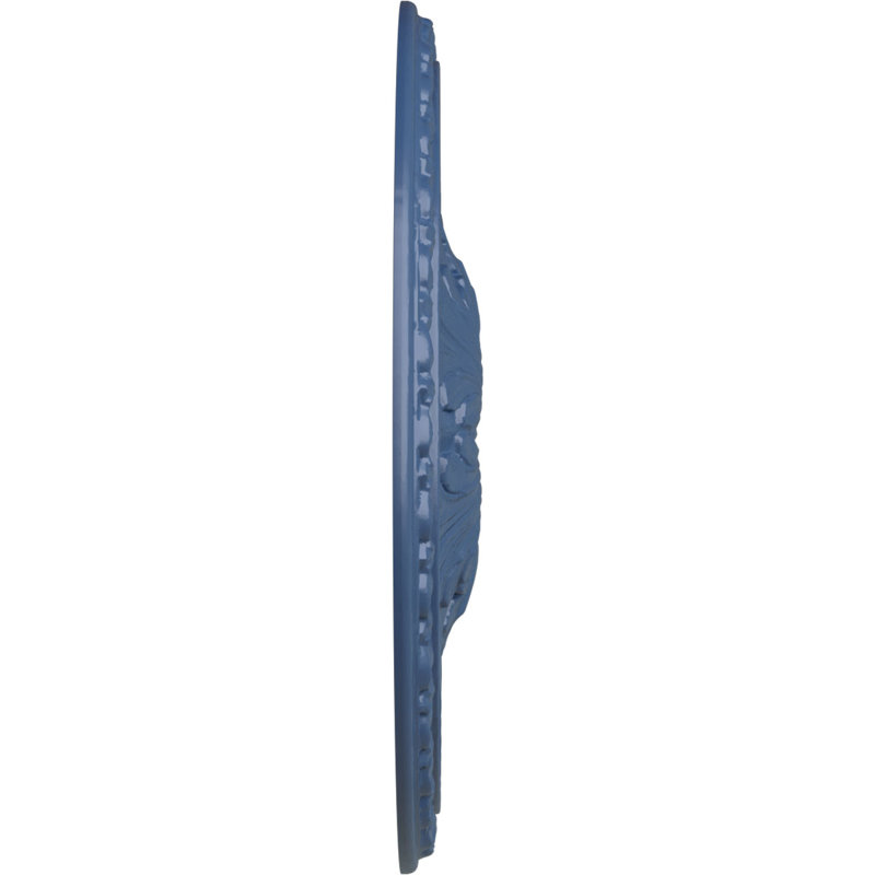 Médaillon de plafond Endurathane Raymond, 18 1/8 po de diamètre extérieur 3 5/8 po x P 1 1/8 po (convient aux auvents jusqu'à 5 1/8 po), finition de store de nuit peinte à la main