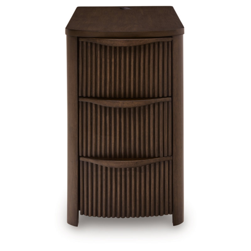 Camdill Chairside End Table, Dark Brown