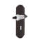 Crystal Parlor Interior Mortise Door Lever with Deco Long Plate-796522318