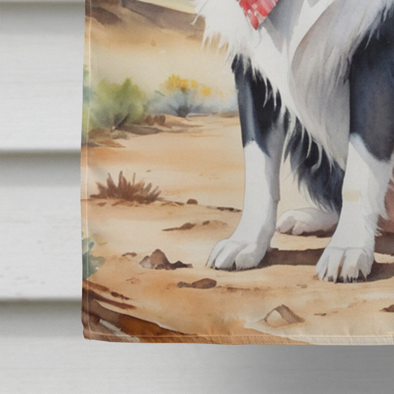 Drapeau Cowboy Welcome House, Border Collie