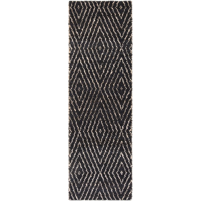 Bohemian Hand-Woven Black Area Rug