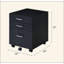 Armoire au fini noir et chrome