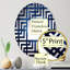 Miroir décoratif bleu à spirale ondulée IV - Maze MIR106186 O-95185832