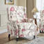 Ameiah 74 cm W Upholstered Wing Back Manual Push Back Recliner with Naihead Trims-1363000723